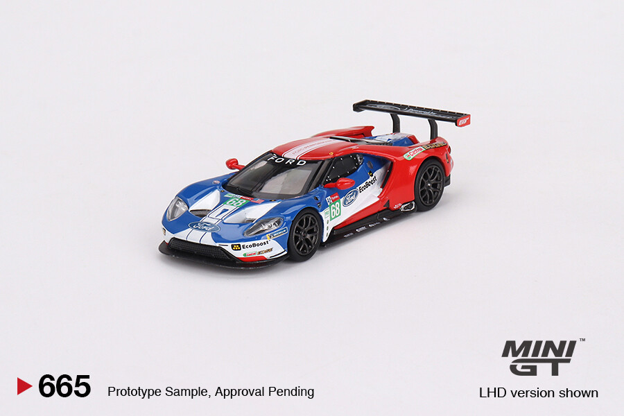 (ÖN SATIŞ) Mini GT 1/64 Ford GT LMGTE PRO 2019 24 Hrs of Le Mans Ford Chip Ganassi Team 4 Cars Set - Limited Edition 3000 MGTS0010 - Thumbnail