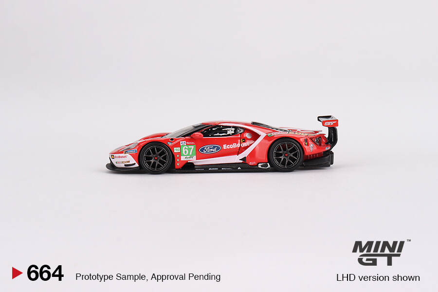 (ÖN SATIŞ) Mini GT 1/64 Ford GT LMGTE PRO 2019 24 Hrs of Le Mans Ford Chip Ganassi Team 4 Cars Set - Limited Edition 3000 MGTS0010