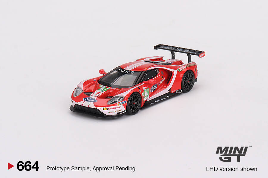 (ÖN SATIŞ) Mini GT 1/64 Ford GT LMGTE PRO 2019 24 Hrs of Le Mans Ford Chip Ganassi Team 4 Cars Set - Limited Edition 3000 MGTS0010