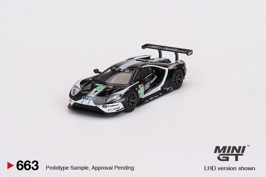 (ÖN SATIŞ) Mini GT 1/64 Ford GT LMGTE PRO 2019 24 Hrs of Le Mans Ford Chip Ganassi Team 4 Cars Set - Limited Edition 3000 MGTS0010