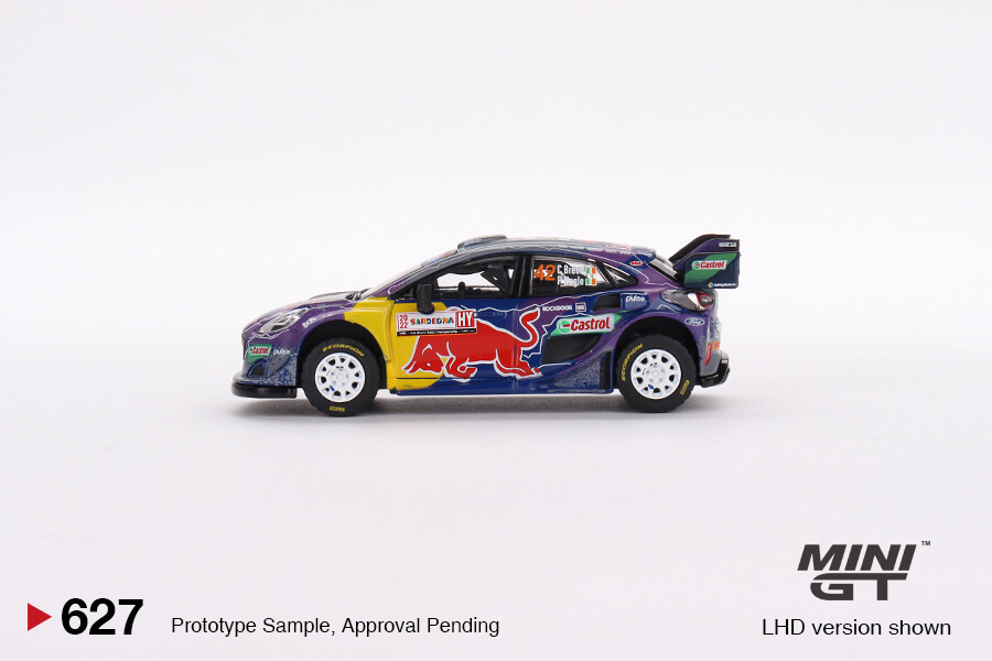 Mini GT 1/64 Ford Puma Rally1 M-Sport Ford WRT 2022 Rally Italia Sardegna Place MGT00627 - Thumbnail