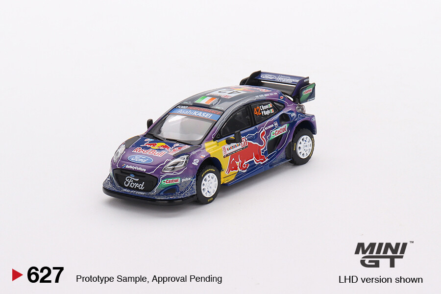 Mini GT 1/64 Ford Puma Rally1 M-Sport Ford WRT 2022 Rally Italia Sardegna Place MGT00627 - Thumbnail