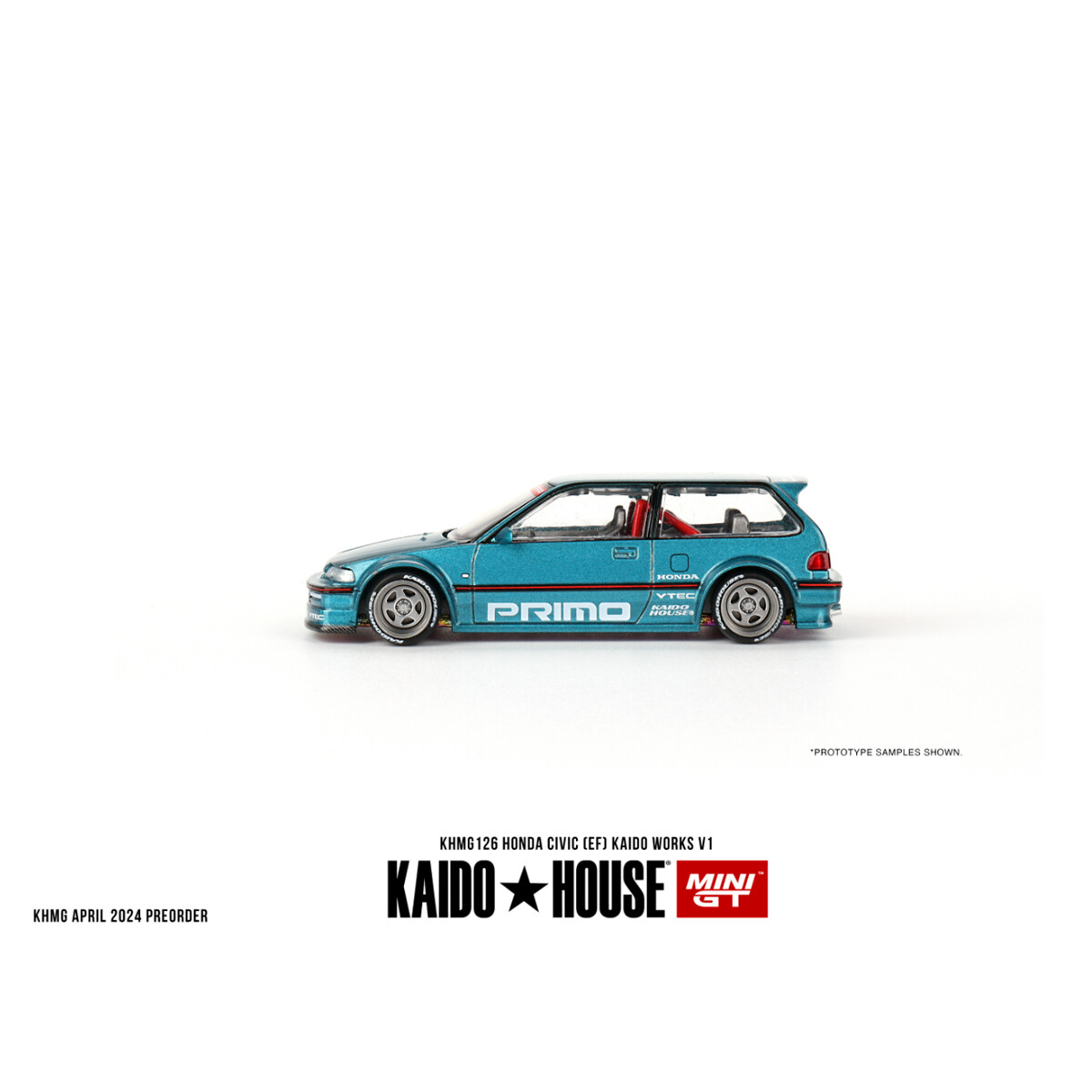 (ÖN SATIŞ) Mini GT 1/64 Honda Civic (EF) Kaido Works V1 KHMG126 - Thumbnail