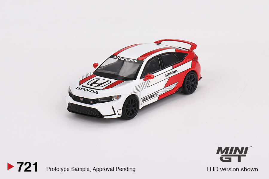 (ÖN SATIŞ) Mini GT 1/64 Honda Civic Type R #2 2023 Pace Car White MGT00721 - Thumbnail