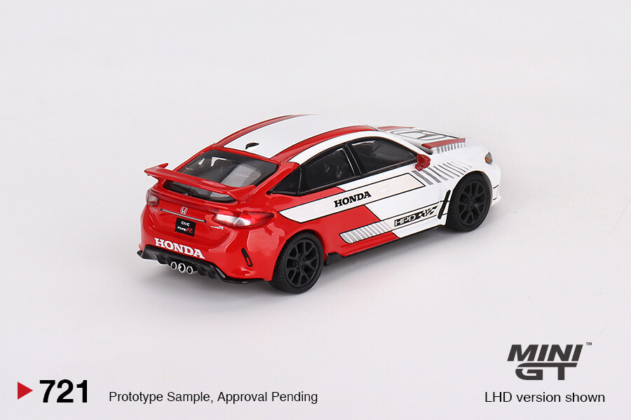 (ÖN SATIŞ) Mini GT 1/64 Honda Civic Type R #2 2023 Pace Car White MGT00721 - Thumbnail