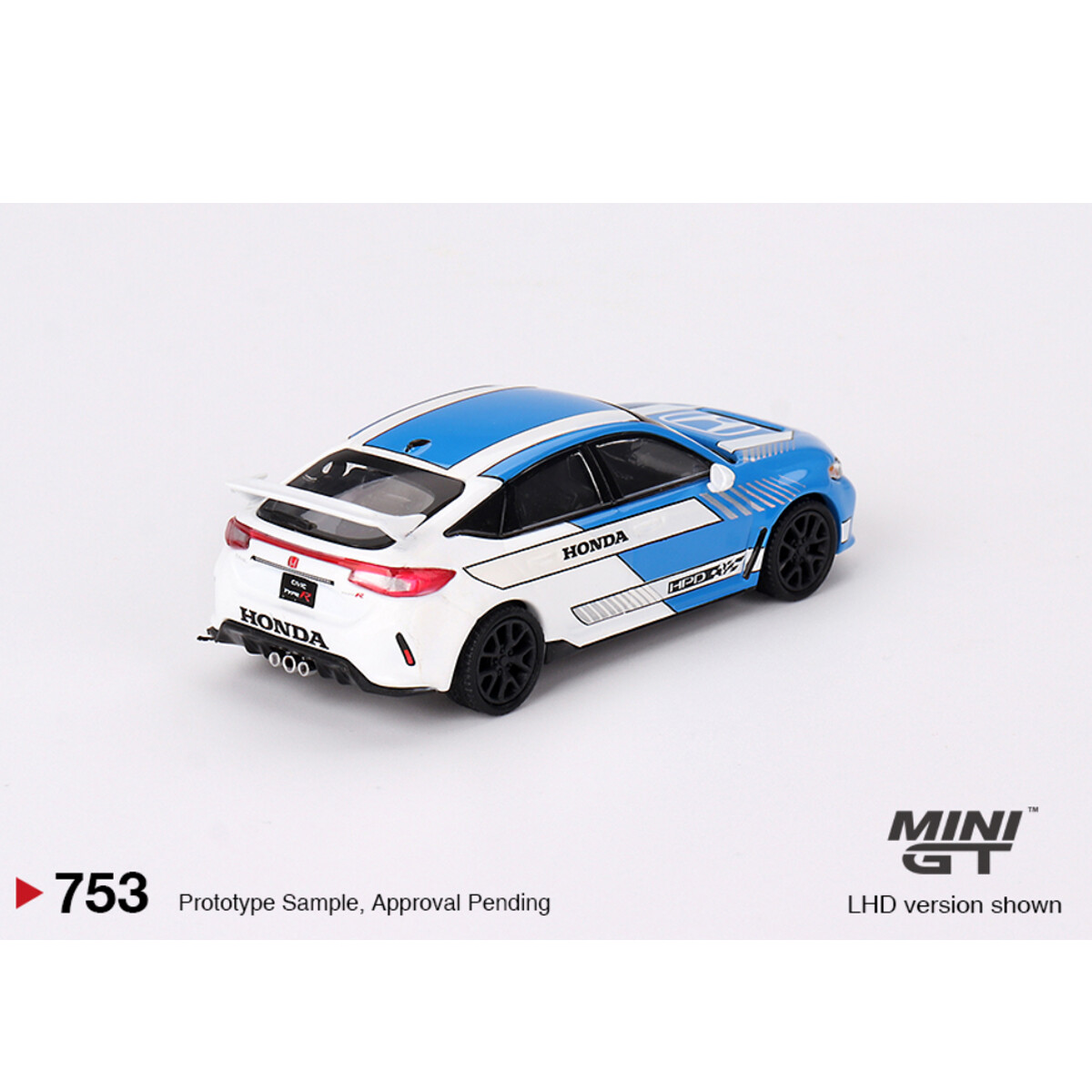 (ÖN SATIŞ) Mini GT 1/64 Honda Civic Type R 2023 Pace Car Blue MGT00753 - Thumbnail