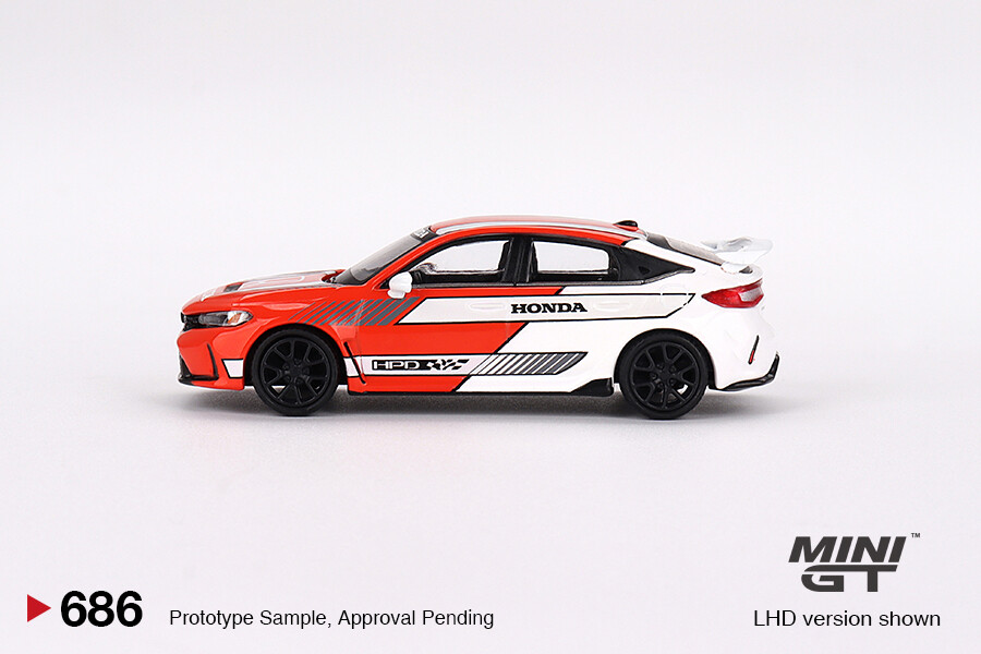 (ÖN SATIŞ) Mini GT 1/64 Honda Civic TYPE R 2023 Pace Car Red MGT00686 - Thumbnail