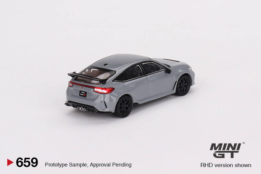 Mini GT 1/64 Honda Civic Type R Sonic Gray Pearl 2023 MGT00659