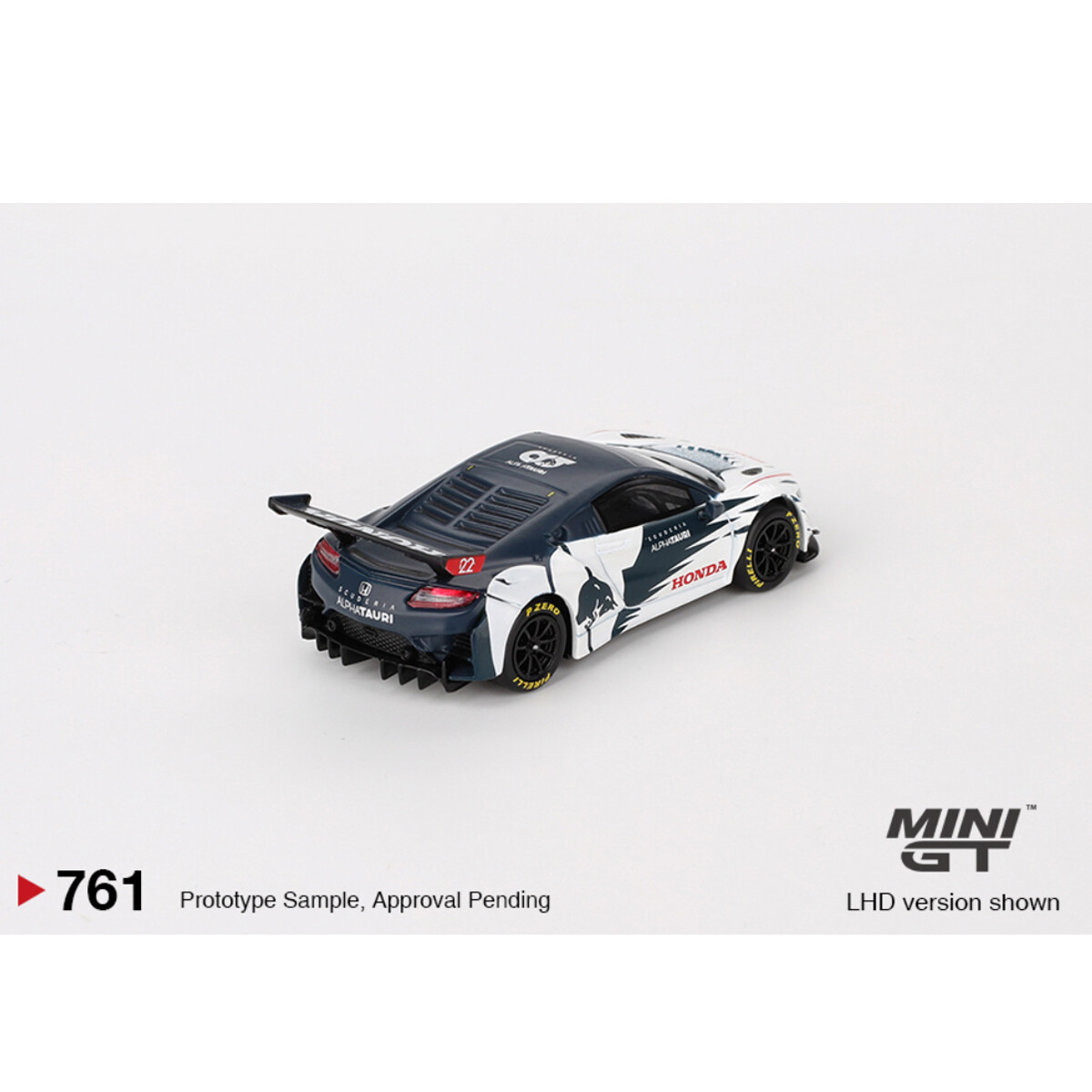 (ÖN SATIŞ) Mini GT 1/64 Honda NSX GT3 EVO AlphaTauri Yuki Tsunoda 2023 Red Bull Formula Nurburgring MGT00761 - Thumbnail