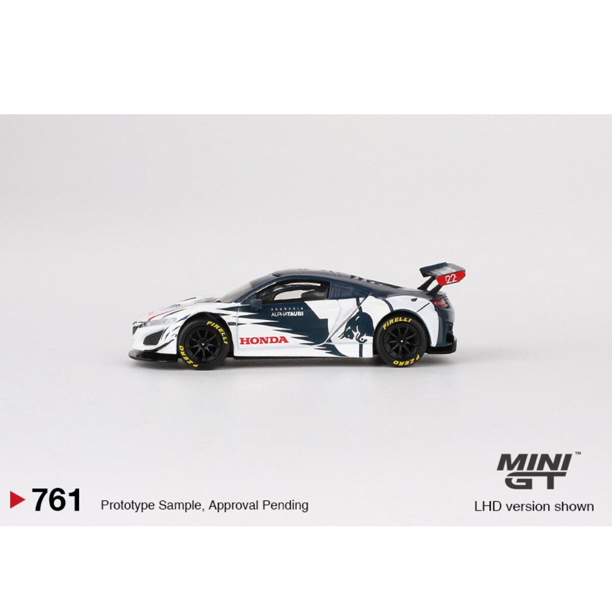 (ÖN SATIŞ) Mini GT 1/64 Honda NSX GT3 EVO AlphaTauri Yuki Tsunoda 2023 Red Bull Formula Nurburgring MGT00761 - Thumbnail