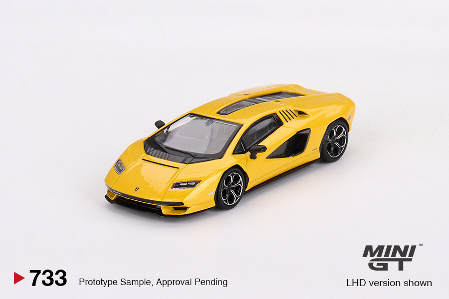 (ÖN SATIŞ) Mini GT 1/64 Lamborghini Countach LPI 800-4 New Giallo Orion MGT00733 - Thumbnail