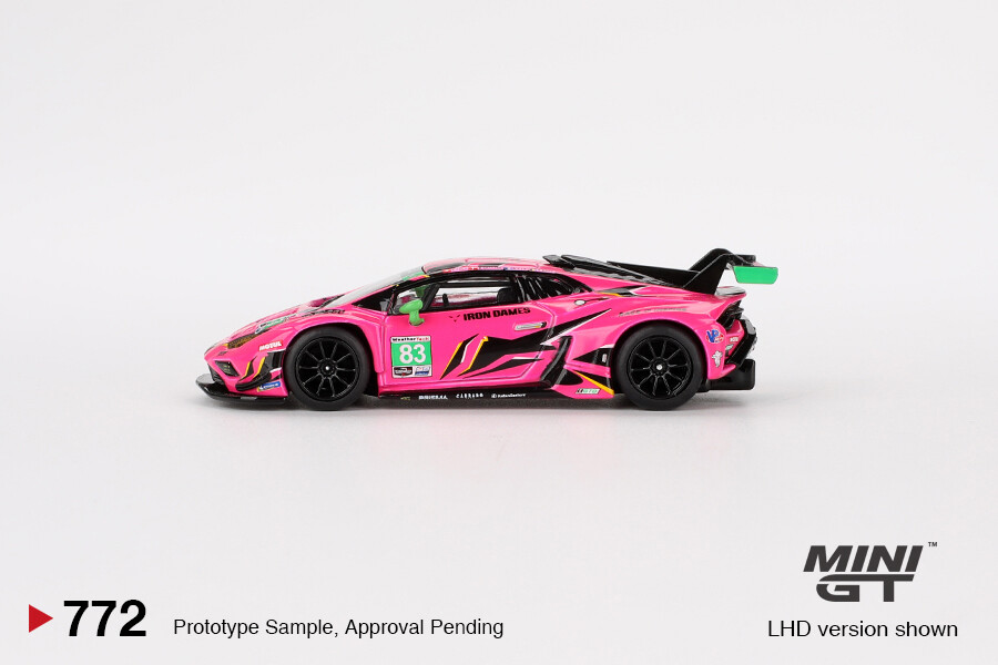 Mini GT 1/64 Lamborghini Huracán GT3 EVO2 #83 Iron Dames 2023 IMSA Daytona 24 Hrs MGT00772 - Thumbnail