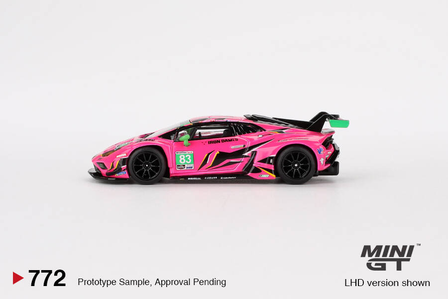 Mini GT 1/64 Lamborghini Huracán GT3 EVO2 #83 Iron Dames 2023 IMSA Daytona 24 Hrs MGT00772