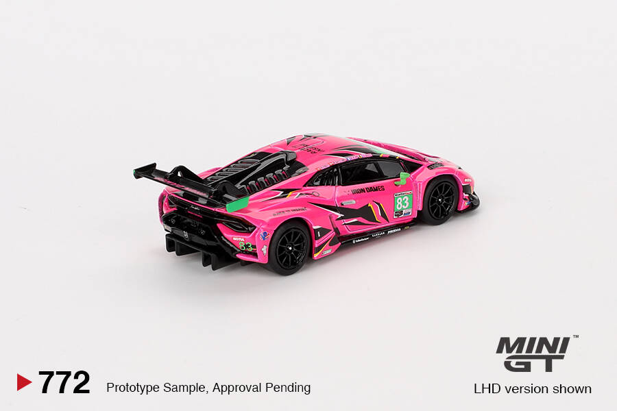 Mini GT 1/64 Lamborghini Huracán GT3 EVO2 #83 Iron Dames 2023 IMSA Daytona 24 Hrs MGT00772