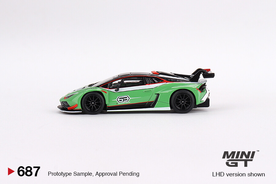 (ÖN SATIŞ) Mini GT 1/64 Lamborghini Huracán GT3 EVO2 Presentation MGT00687 - Thumbnail