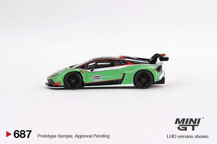 (ÖN SATIŞ) Mini GT 1/64 Lamborghini Huracán GT3 EVO2 Presentation MGT00687