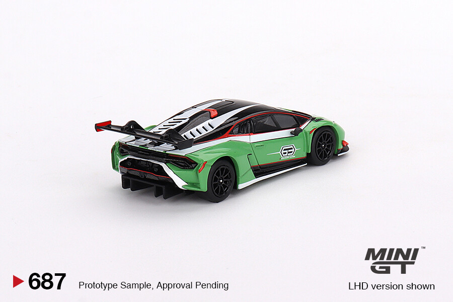 (ÖN SATIŞ) Mini GT 1/64 Lamborghini Huracán GT3 EVO2 Presentation MGT00687 - Thumbnail