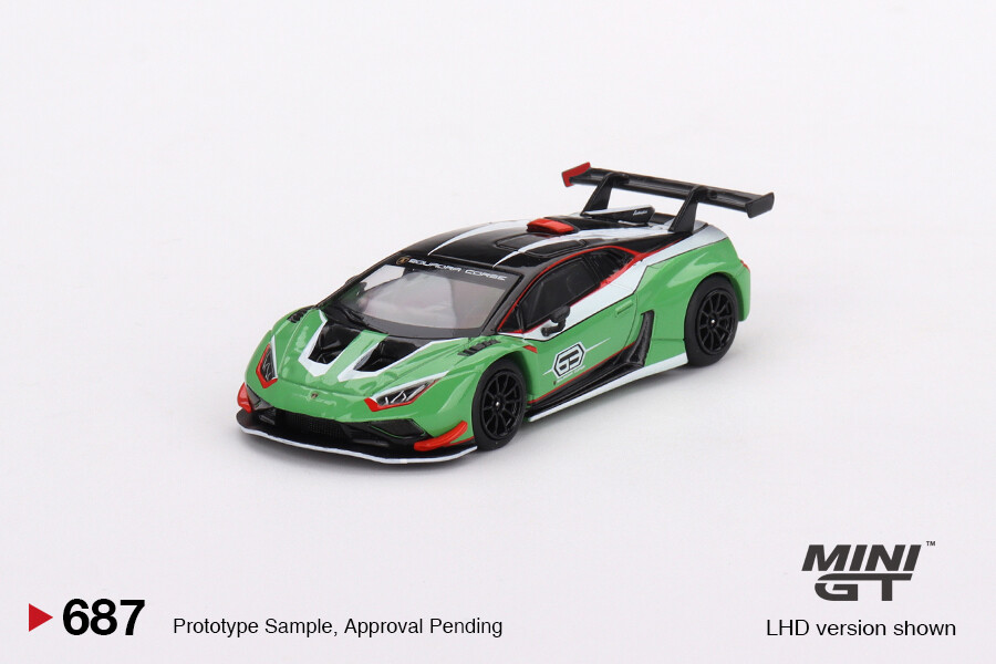 (ÖN SATIŞ) Mini GT 1/64 Lamborghini Huracán GT3 EVO2 Presentation MGT00687 - Thumbnail