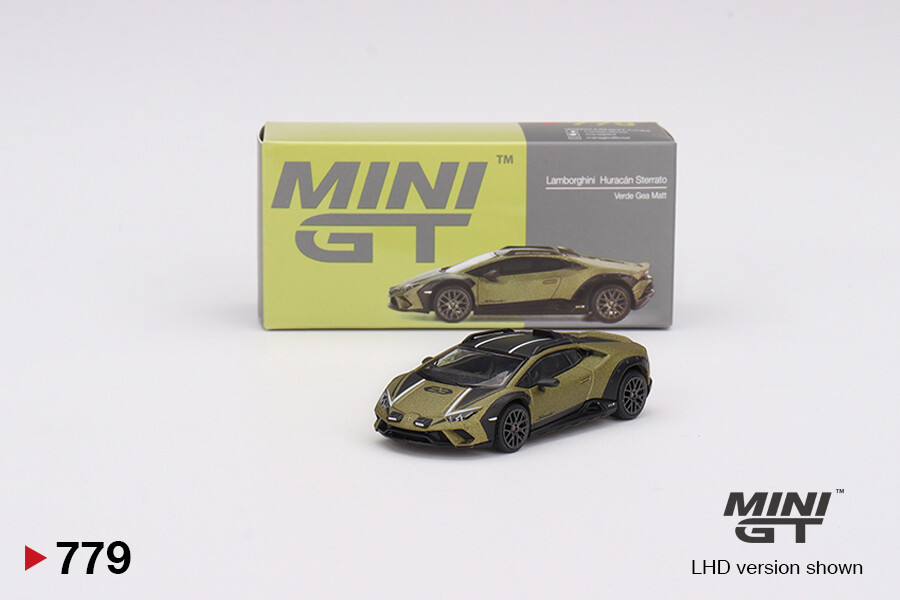 (ÖN SATIŞ) Mini GT 1/64 Lamborghini Huracán Sterrato Verde Gea Matt MGT00779 - Thumbnail