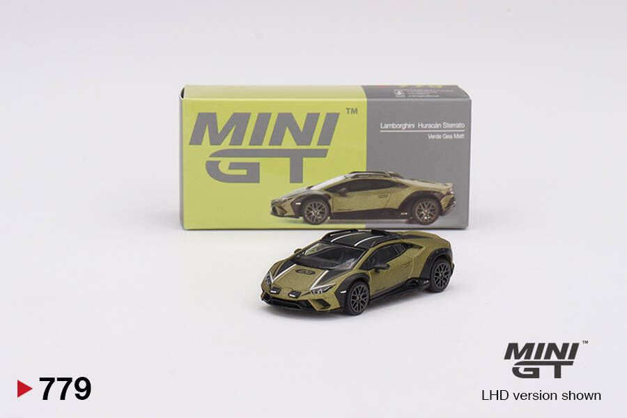 (ÖN SATIŞ) Mini GT 1/64 Lamborghini Huracán Sterrato Verde Gea Matt MGT00779