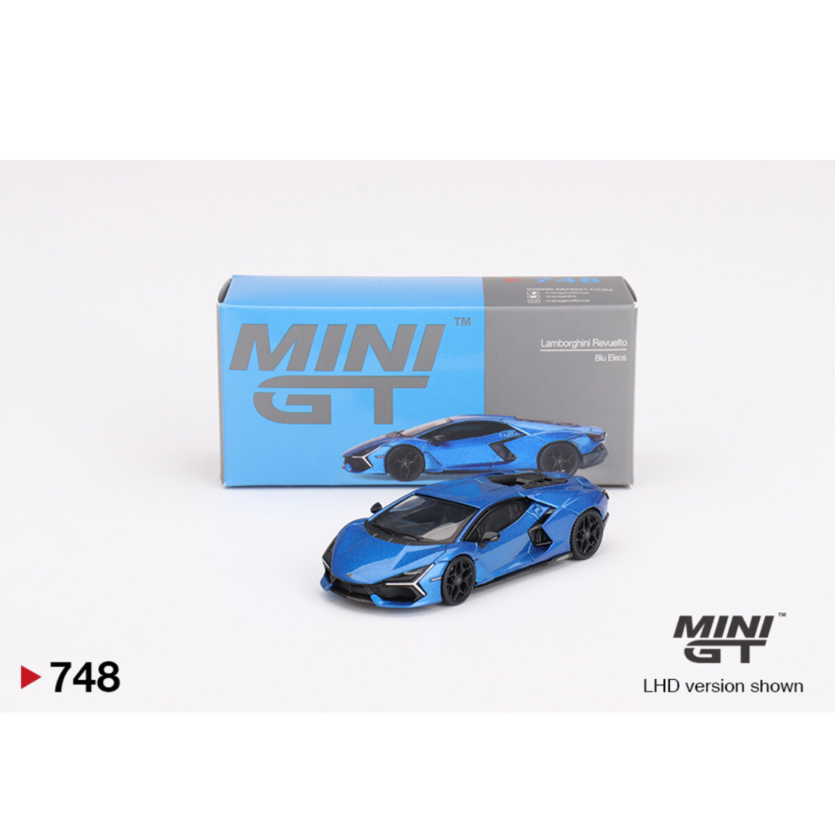 (ÖN SATIŞ) Mini GT 1/64 Lamborghini Revuelto Blu Eleos MGT00748 - Thumbnail