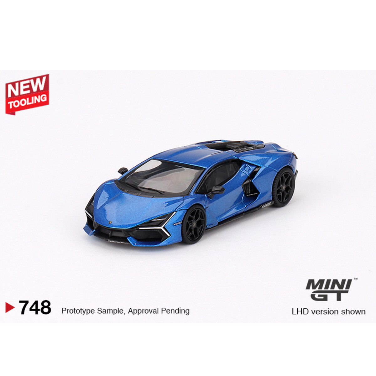 (ÖN SATIŞ) Mini GT 1/64 Lamborghini Revuelto Blu Eleos MGT00748 - Thumbnail