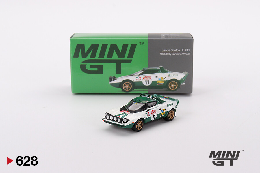 Mini GT 1/64 Lancia Stratos HF 1975 Rally Sanremo Winner #11 MGT00628 - Thumbnail