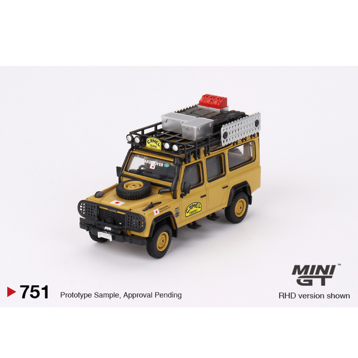 (ÖN SATIŞ) Mini GT 1/64 Land Rover Defender 110 1989 Camel Trophy Amazon Team Japan MGT00751 - Thumbnail