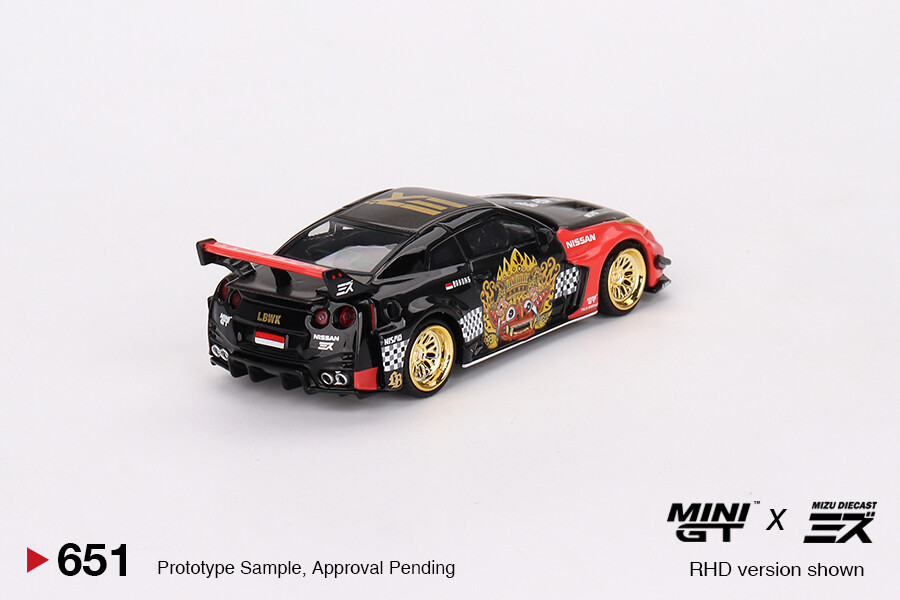 Mini GT 1/64 LB-Silhouette WORKS GT NISSAN 35GT-RR Ver.1 “BARONG” MINI GT x MIZU Diecast MGT00651 - Thumbnail