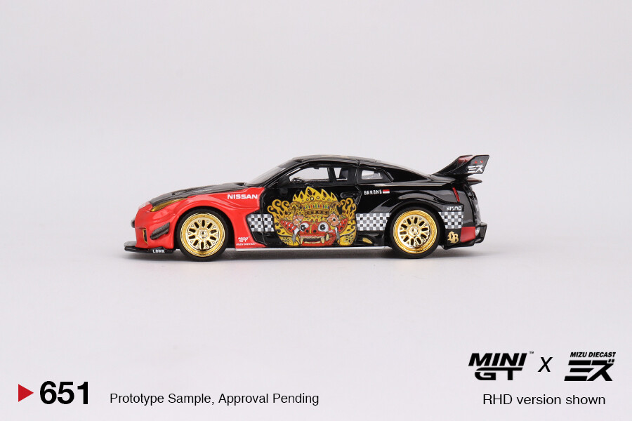 Mini GT 1/64 LB-Silhouette WORKS GT NISSAN 35GT-RR Ver.1 “BARONG” MINI GT x MIZU Diecast MGT00651 - Thumbnail