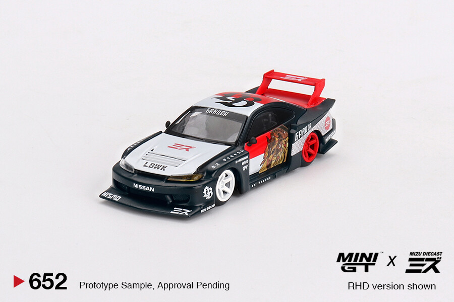 Mini GT 1/64 LB-Super Silhouette Nissan SILVIA (S15)“GARUDA” MINI GT x MIZU Diecast MGT00652 - Thumbnail