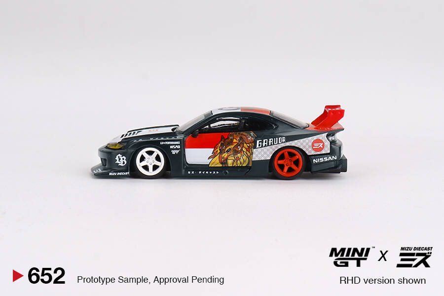 Mini GT 1/64 LB-Super Silhouette Nissan SILVIA (S15)“GARUDA” MINI GT x MIZU Diecast MGT00652