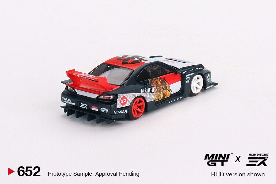 Mini GT 1/64 LB-Super Silhouette Nissan SILVIA (S15)“GARUDA” MINI GT x MIZU Diecast MGT00652 - Thumbnail