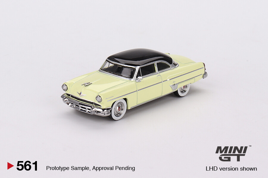 Mini GT 1/64 Lincoln Capri 1954 Premier Yellow MGT00561 - Thumbnail