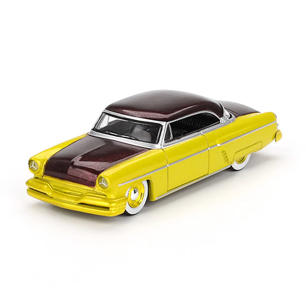 Mini GT 1/64 Lincoln Capri Hot Rod 1954 Lime Yellow - Blister Paket MGT00794-BL - Thumbnail