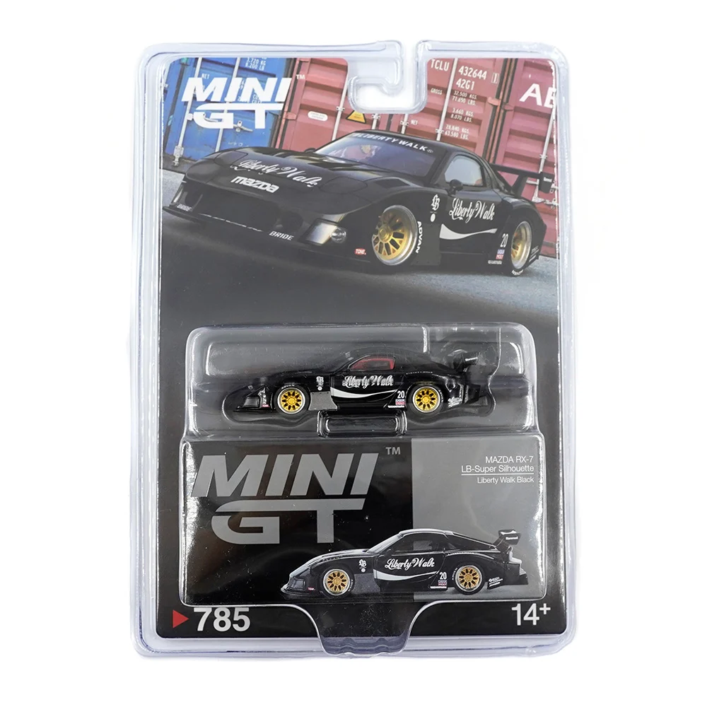 Mini GT 1/64 MAZDA RX-7 LB-Super Silhouette Liberty Walk Black - Blister Paket MGT00785-BL - Thumbnail