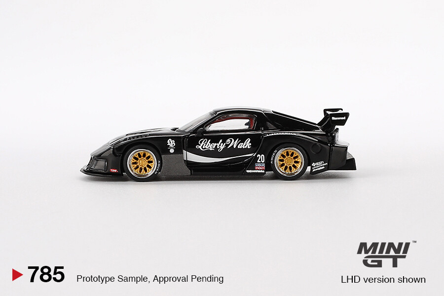 Mini GT 1/64 MAZDA RX-7 LB-Super Silhouette Liberty Walk Black MGT00785 - Thumbnail