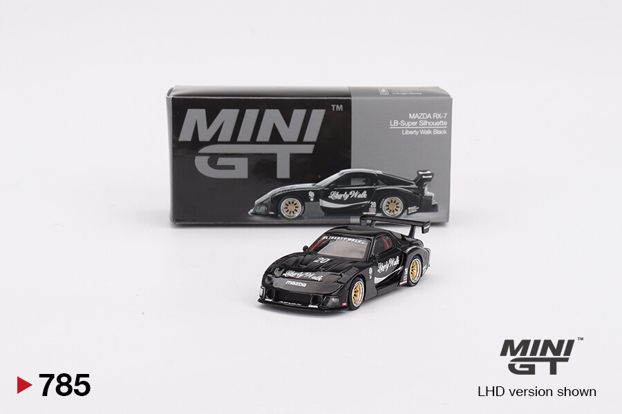 Mini GT 1/64 MAZDA RX-7 LB-Super Silhouette Liberty Walk Black MGT00785 - Thumbnail