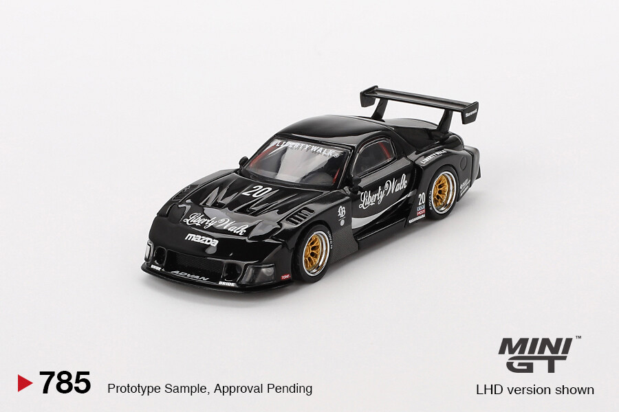 Mini GT 1/64 MAZDA RX-7 LB-Super Silhouette Liberty Walk Black MGT00785 - Thumbnail