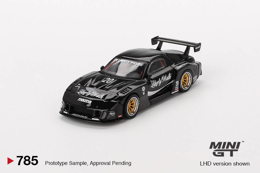 Mini GT 1/64 MAZDA RX-7 LB-Super Silhouette Liberty Walk Black MGT00785