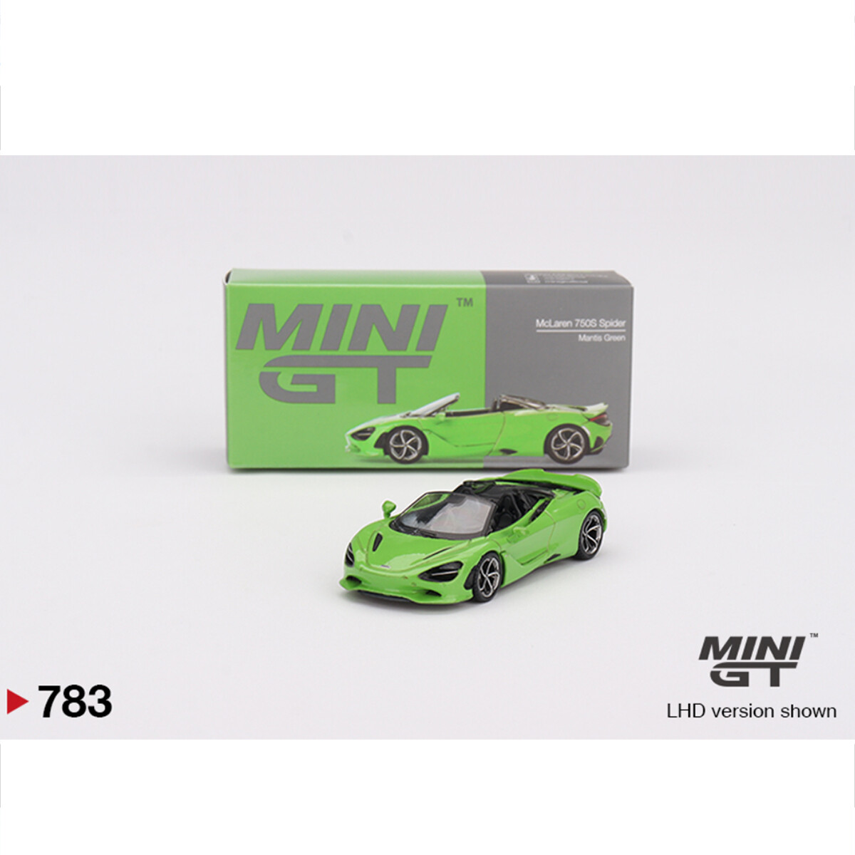 Mini GT 1/64 McLaren 750S Spider Mantis Green MGT00783 - Thumbnail