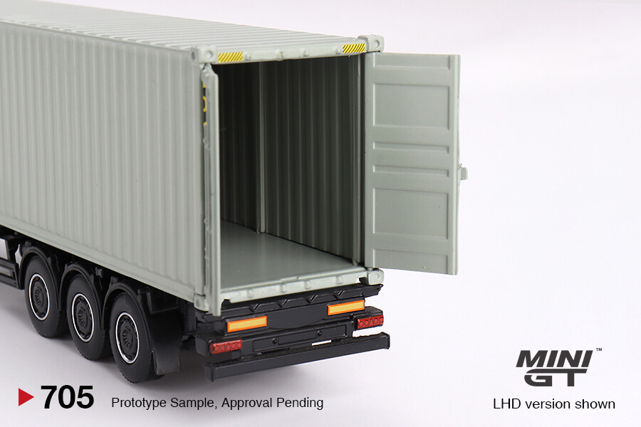 Mini GT 1/64 Mercedes-Benz Actros w/ 40 Ft Container 