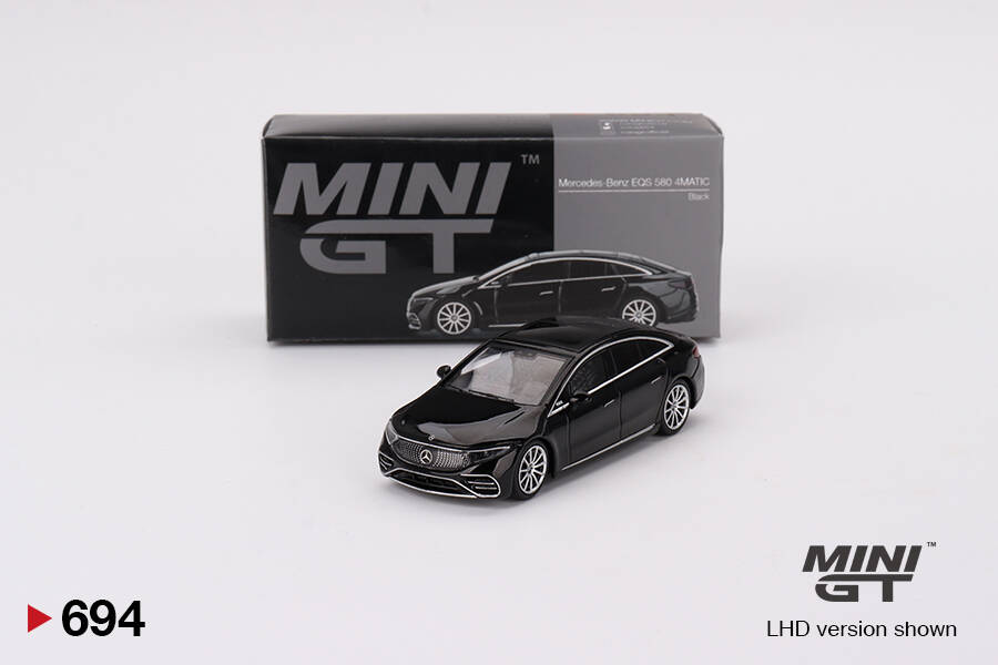 Mini GT 1/64 Mercedes-Benz EQS 580 4MATIC Black MGT00694