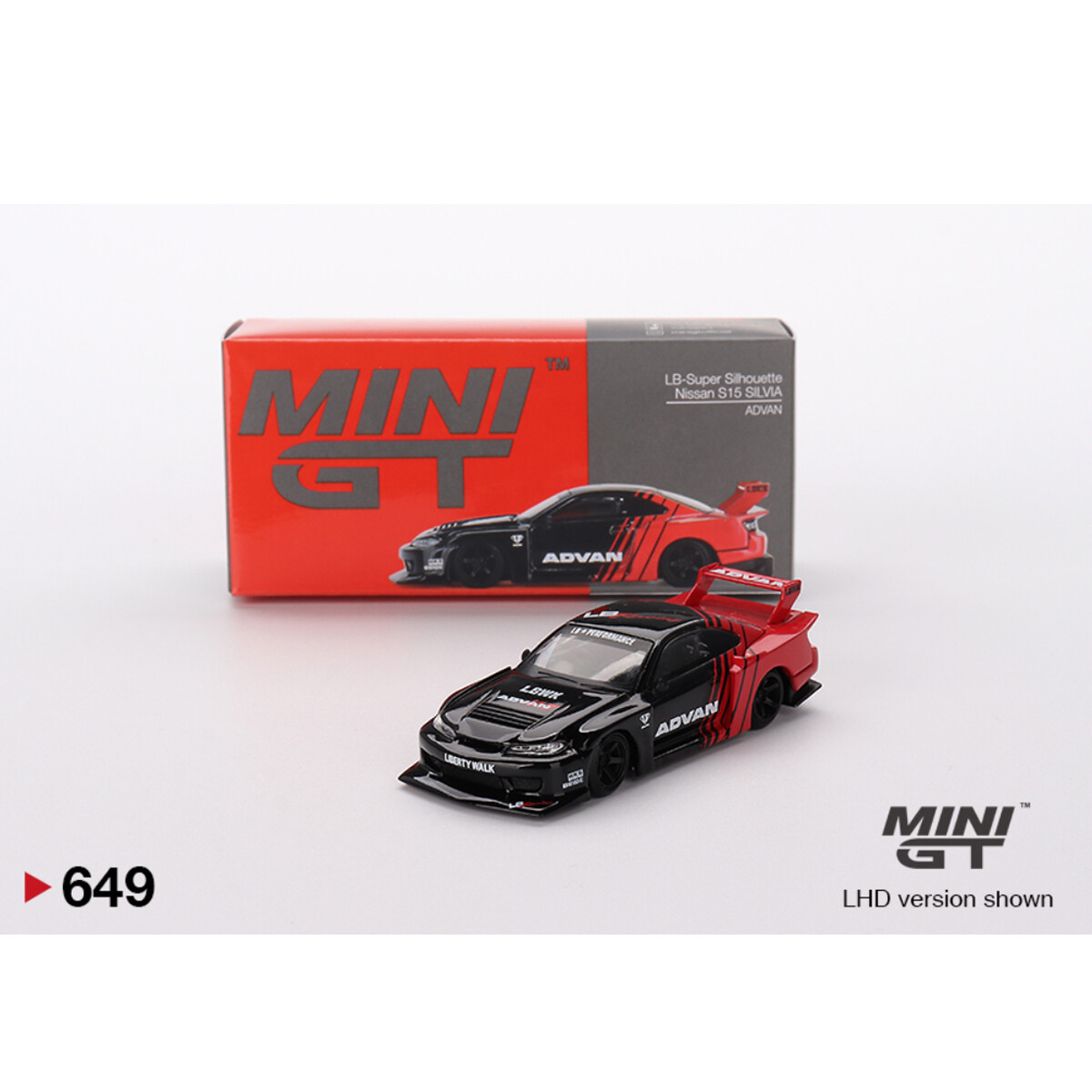 Mini GT 1/64 Nissan LB-Super Silhouette S15 SILVIA ADVAN MGT00649 - Thumbnail