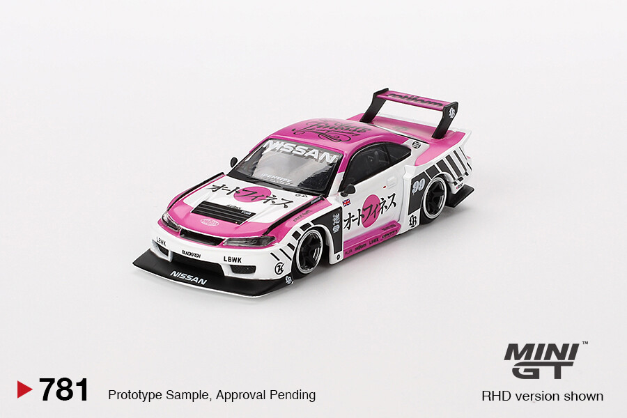 (ÖN SATIŞ) Mini GT 1/64 Nissan LB-Super Silhouette S15 SILVIA Auto Finesse SEMA 2023 - Blister Paket MGT00781-BL - Thumbnail