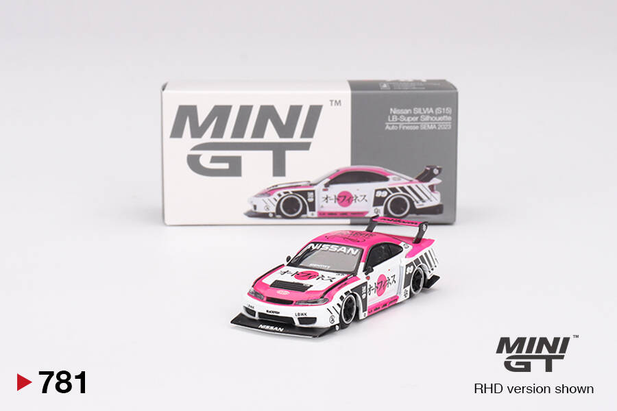 (ÖN SATIŞ) Mini GT 1/64 Nissan LB-Super Silhouette S15 SILVIA Auto Finesse SEMA 2023 MGT00781