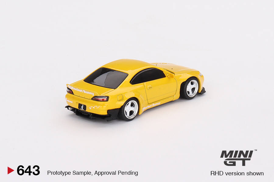 (ÖN SATIŞ) Mini GT 1/64 Nissan Silvia (S15) Rocket Bunny Bronze Yellow ...