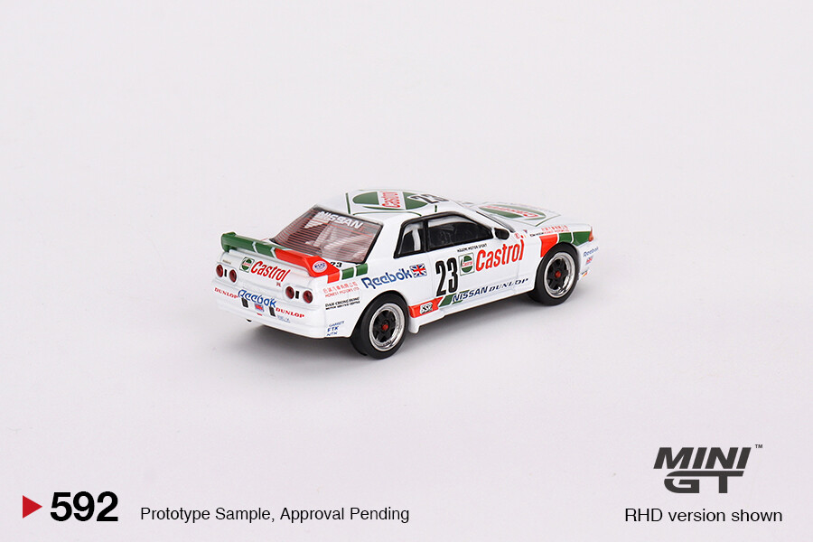 Mini GT 1/64 Nissan Skyline GT-R (R32) Gr. A #23 1990 Macau Guia Race Winner MGT00592 - Thumbnail