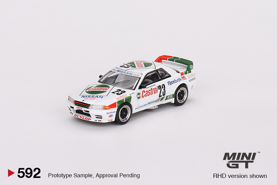 Mini GT 1/64 Nissan Skyline GT-R (R32) Gr. A #23 1990 Macau Guia Race Winner MGT00592 - Thumbnail