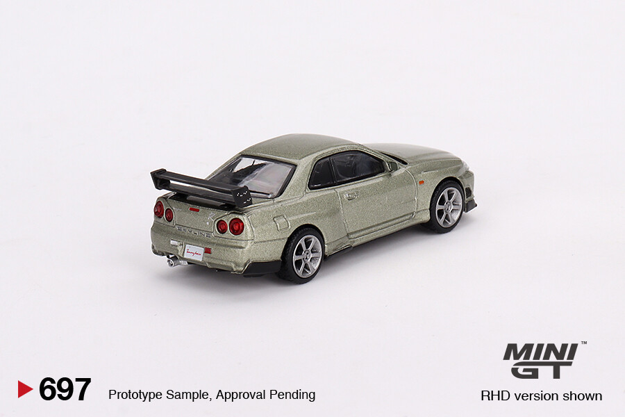 Mini GT 1/64 Nissan Skyline GT-R (R34) Tommykaira R-z Millenium Jade MGT00697 - Thumbnail